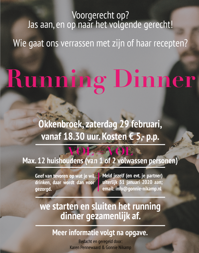 Running Dinner 2020 in Okkenbroek